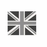 Belling SBK90 GLASS UJM 90Cm Monochrome Union Jack Splashback 444442924