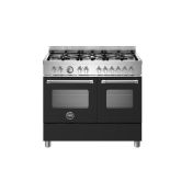 Bertazzoni UK Limited MAS106L2ENEC Master 100cm Range Cooker Twin Oven Dual Fuel Matt Black
