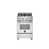 Bertazzoni UK Limited MAS64L1EXC Master 60cm Range Cooker Single Oven Dual Fuel Stainless Steel