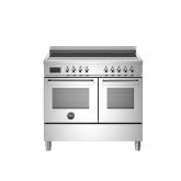Bertazzoni UK Limited PRO105I2EXT Professional 100cm Range Cooker Twin Oven Induction Stainless Stee