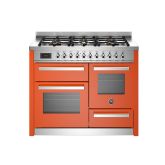 Bertazzoni UK Limited PRO116L3EART Professional 110cm Range Cooker XG Oven Dual Fuel Gloss orange