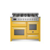Bertazzoni UK Limited PRO116L3EGIT Professional 110cm Range Cooker XG Oven Dual Fuel Gloss yellow