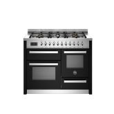 Bertazzoni UK Limited PRO116L3ENET Professional 110cm Range Cooker XG Oven Dual Fuel Gloss Black