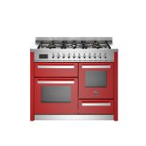 Bertazzoni UK Limited PRO116L3EROT Professional 110cm Range Cooker XG Oven Dual Fuel Gloss Red