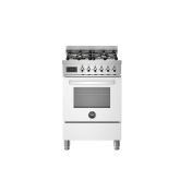 Bertazzoni UK Limited PRO64L1EBIT Professional 60cm Range Cooker Single Oven Dual Fuel Gloss White