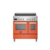 Bertazzoni UK Limited PRO95I2EART Professional 90cm Range Cooker Twin Oven Induction Gloss Orange