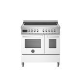Bertazzoni UK Limited PRO95I2EBIT Professional 90cm Range Cooker Twin Oven Induction Gloss White
