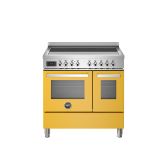 Bertazzoni UK Limited PRO95I2EGIT Professional 90cm Range Cooker Twin Oven Induction Gloss Yellow