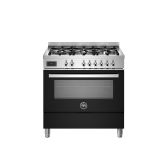 Bertazzoni UK Limited PRO96L1ENET Professional 90cm Range Cooker Single Oven Dual Fuel Gloss Black