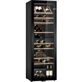 Bosch KWK36ABGAG 186X60 wine cabinet with reversible glass door, UV filter protection, 38dB, dual zo
