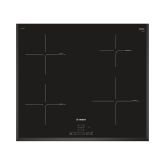 Bosch PIE651BB1E 60cm Induction Hob, Touch Control, 4 Zones, U Bevel, 7.4kW