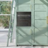 Caple WC6100 Sense, 1 zone, H 600mm, G energy, black glass door, square handle, soft open/close, tou