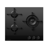 Fisher & Paykel 60cm Gas Hob - Black Glass