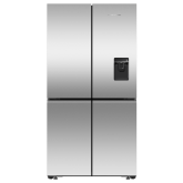 F&P RF605QNUVX1 90.5cm Quad Door Frost Free Fridge Freezer - Stainless Steel