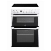 Indesit ID60C2W 60cm White Electric Double Ceramic Cooker
