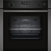 Neff B3AVH4HG0B 59.4cm Built In Electric Single Oven - Black/Graphite Grey