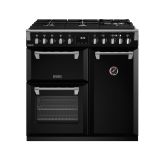 Stoves 444411434 St Dx Rich D900df Dual Fuel Gas Through Glass - Black