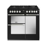 Stoves 444411460 St Dx Ster D900df Dual Fuel Gas Through Glass - Black