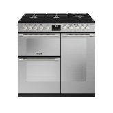 Stoves 444411461 St Dx Ster D900df Dual Fuel Gas Through Glass - Stainless Steel