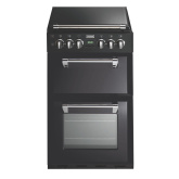 Stoves 444442896  550DFW 55cm Dual Fuel Rangecooker with Double Oven and Gas Hob - Black