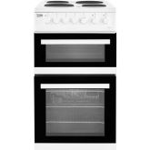 Beko EDP503W 50Cm Double Oven Electric Cooker
 A Energy Rated, Main Oven 58 Litre Capacity, Top Oven
