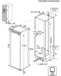 AEG NSK6D181EC Integrated Larder Fridge with Fixed Hinge