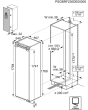 AEG NSK6D181EC Integrated Larder Fridge with Fixed Hinge