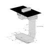 Asko HIHD854MM 90cm 4 Zone Induction Hob Black