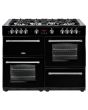 Belling 444411738  X110G 110cm Gas Rangecooker with Double Oven and Gas Hob - Black