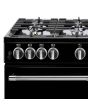 Belling 444411738  X110G 110cm Gas Rangecooker with Double Oven and Gas Hob - Black