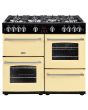 Belling 444411737 X90G 100cm Gas Rangecooker with Double Oven and Gas Hob - Cream