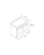 Bertazzoni UK Limited PRO105I3EGIT Professional 100cm Range Cooker XG Oven Induction Gloss Yellow