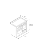 Bertazzoni UK Limited PRO115I3EBIT Professional 110cm Range Cooker XG Oven Induction Gloss White