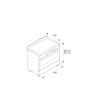 Bertazzoni UK Limited PRO95I1EBIT Professional 90cm Range Cooker Single Oven Induction Gloss White