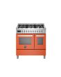 Bertazzoni UK Limited PRO96L2EART Professional 90cm Range Cooker Twin Oven Dual Fuel Gloss Orange