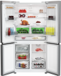 Blomberg KQD114VPX 90.8cm Dual Cooling American Style Fridge Freezer - Brushed Steel