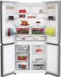 Blomberg KQD114VPX 90.8cm Dual Cooling American Style Fridge Freezer - Brushed Steel
