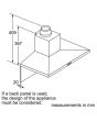 Bosch DWQ66DM50B Serie 4 Slim Pyramid Chimney Hood Stainless Steel 60cm