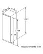 Bosch KIR81AFE0G 177x54 built in fridge, VitaFresh Plus, MultiBox, Bottle rack, LED Light, 7 glass s