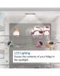 Bosch KSV29VLEP 161x60 Upright Fridge, vitaFresh, 3 egg trays, LED light, 6 glass shelves, 4 door sh