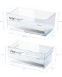 Bosch KSV36AWEPG 186x60 Upright Fridge, VitaFresh Plus, chrome bottle rack, LED light, 7 glass shelv