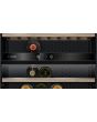 Bosch KWK36ABGAG 186X60 wine cabinet with reversible glass door, UV filter protection, 38dB, dual zo