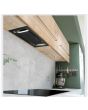 Caple BU525BK black glass, electronic controls, 535m3/h, W 520mm, B energy, filter CAP61CF