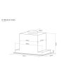 Caple BU525BK black glass, electronic controls, 535m3/h, W 520mm, B energy, filter CAP61CF