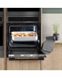 Caple C2402GM Built In Gunmetal Single Electric Soft Close Oven