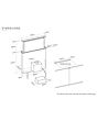 Caple DD606BK stainless steel and black glass, low profile, illuminated touch controls, W 575mm, **B
