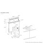 Caple DD901BK 'Push' mechanism, stainless steel and black glass, low profile, electronic push button