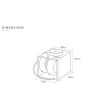 Caple DDMEXT11 internal carcase installation, **636 to 791m3/h, **A to B energy, for Downdraft hoods