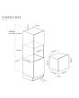 Caple WC6100GM Sense, 1 zone, H 600mm, G energy, gunmetal door, square handle, soft open/close, touc