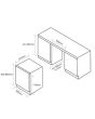 Caple WI6134 60cm Sense Undercounter Dual Zone Wine Cabinet